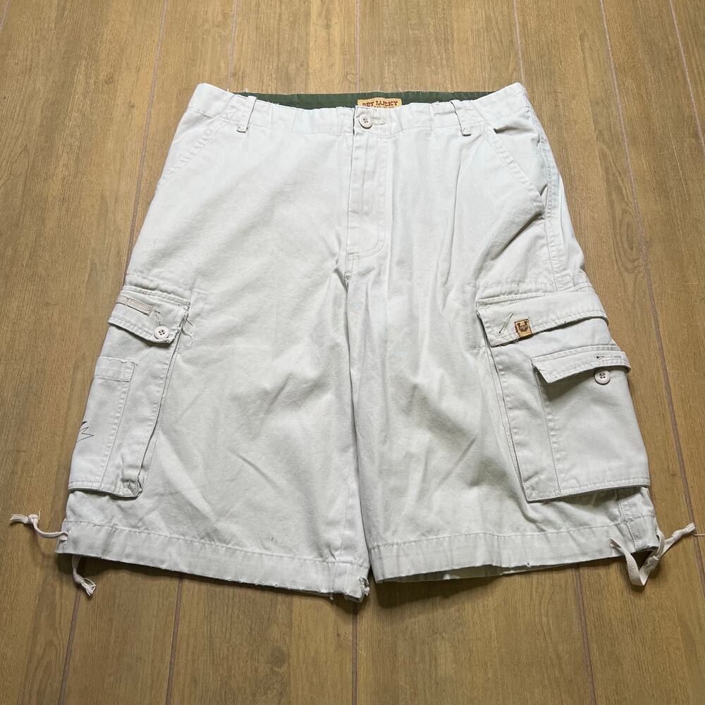 Y2K Get Lucky Men Shorts Sz 34 baggy loose